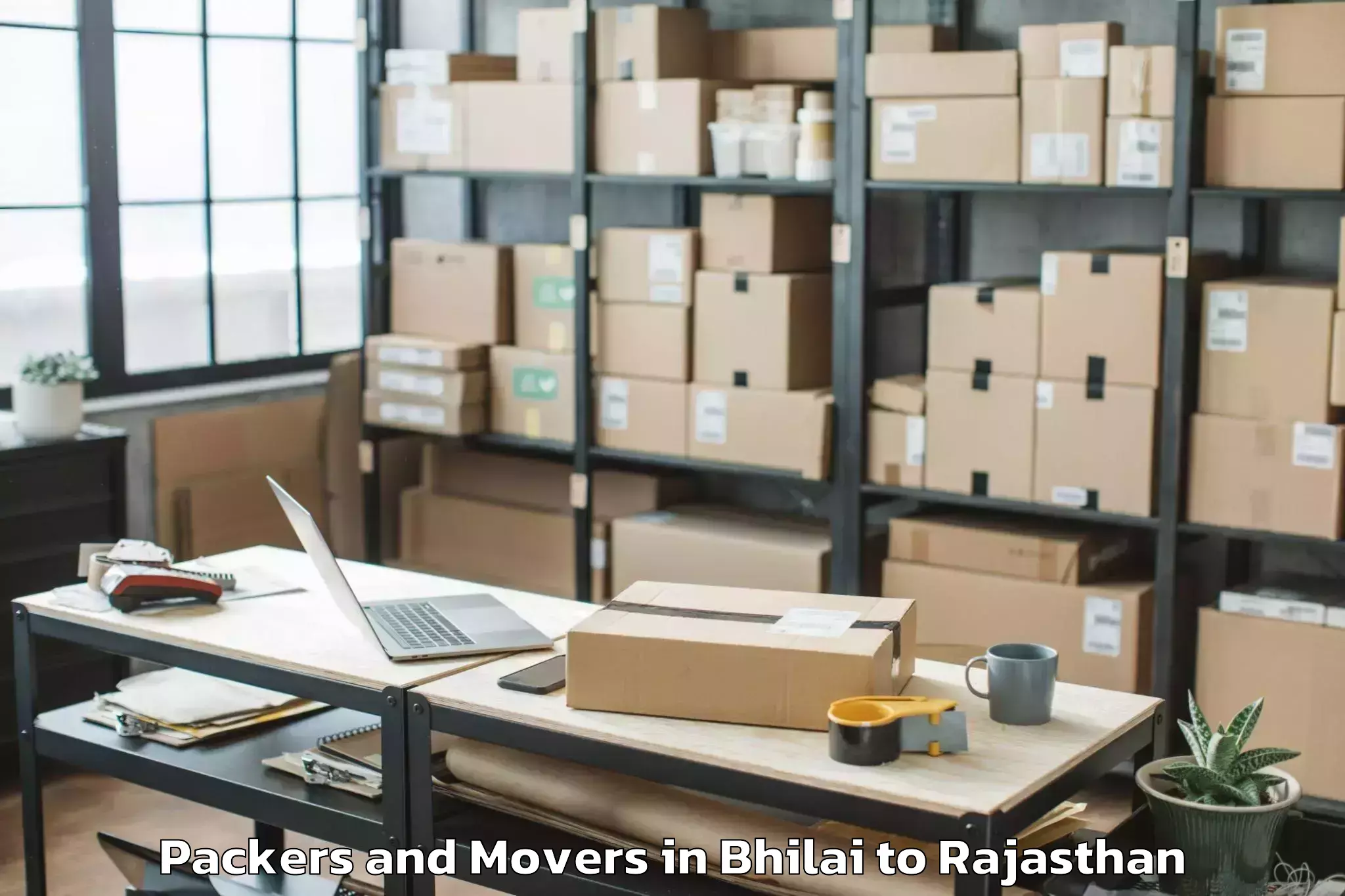 Professional Bhilai to Kota Airport Ktu Packers And Movers